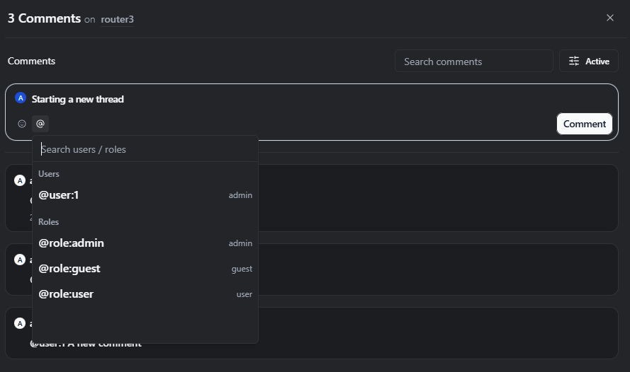Activity panel placeholder