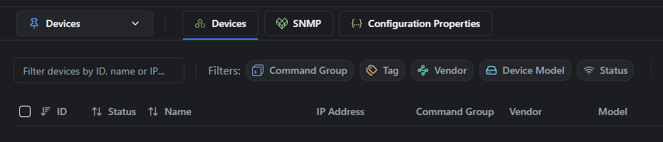 rConfig V8 advanced filters and search interface for network device configuration management