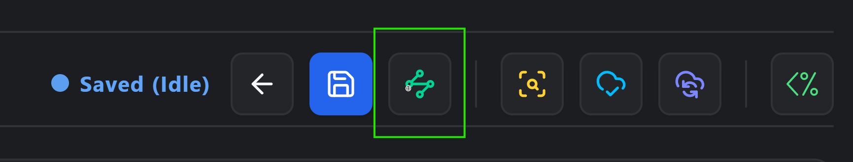 Setup tab after a successful Test Connection (green status pill)